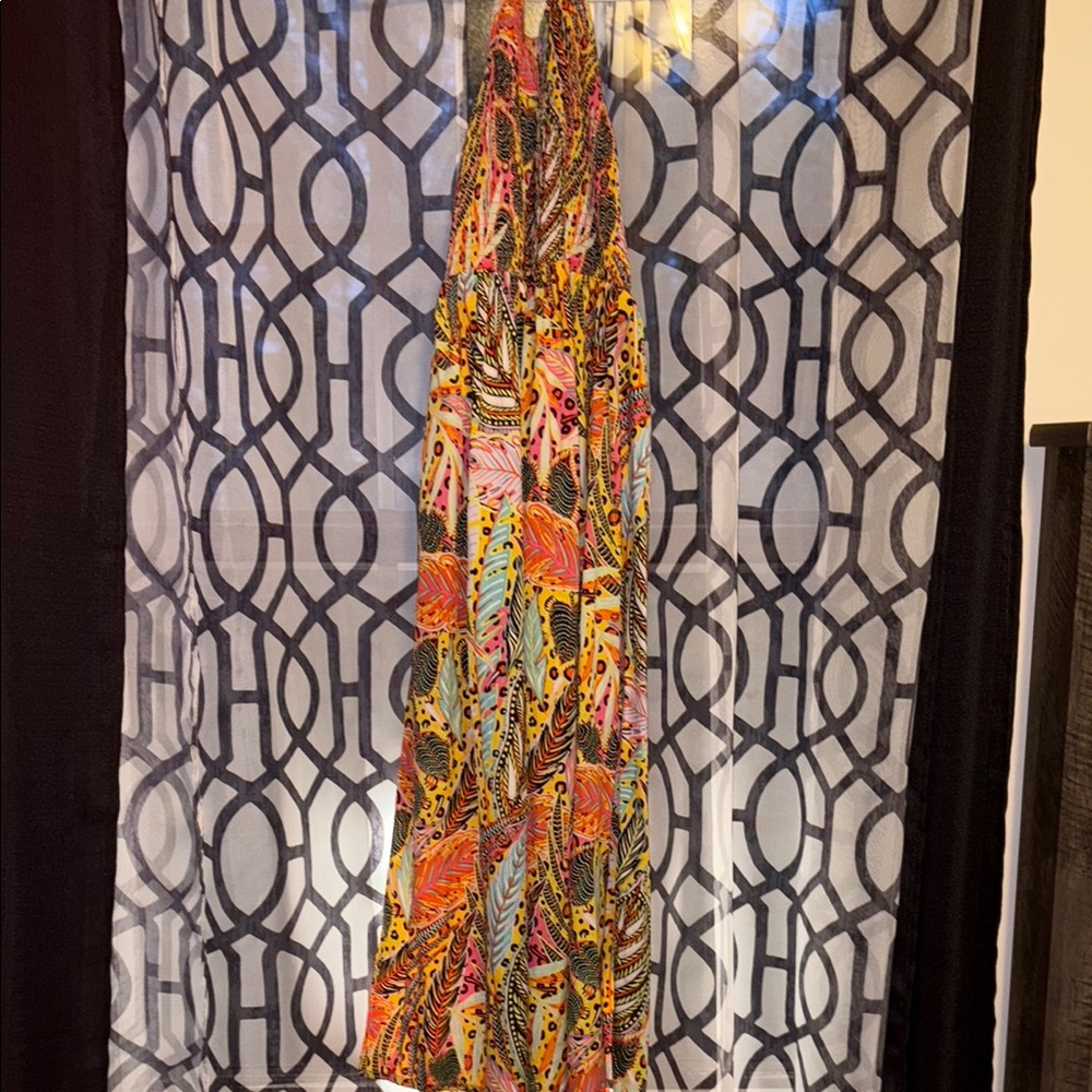 Colorful Patterned Maxi Dress
